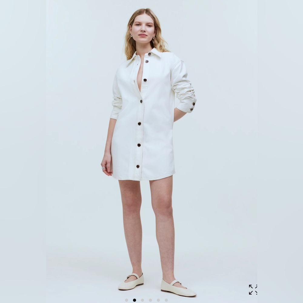 NWT madewell denim oversized shirt dress